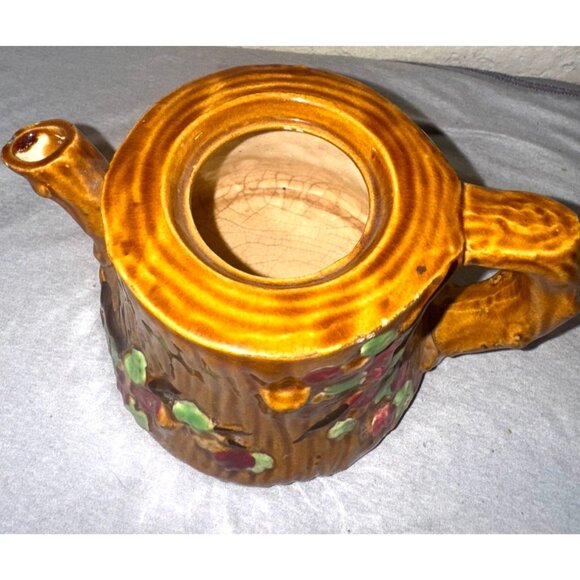 Vintage Made In Japan Ceramic Teapot With Grape & Vine - Picture 2 of 5